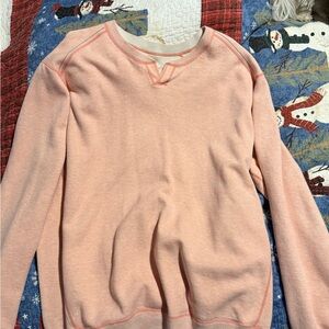 Tommy Bahama Peach Reversible Crewneck Sweater
